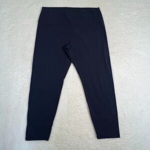 Zyia Active Navy Blue High Rise Cropped‎ Leggings Size 12